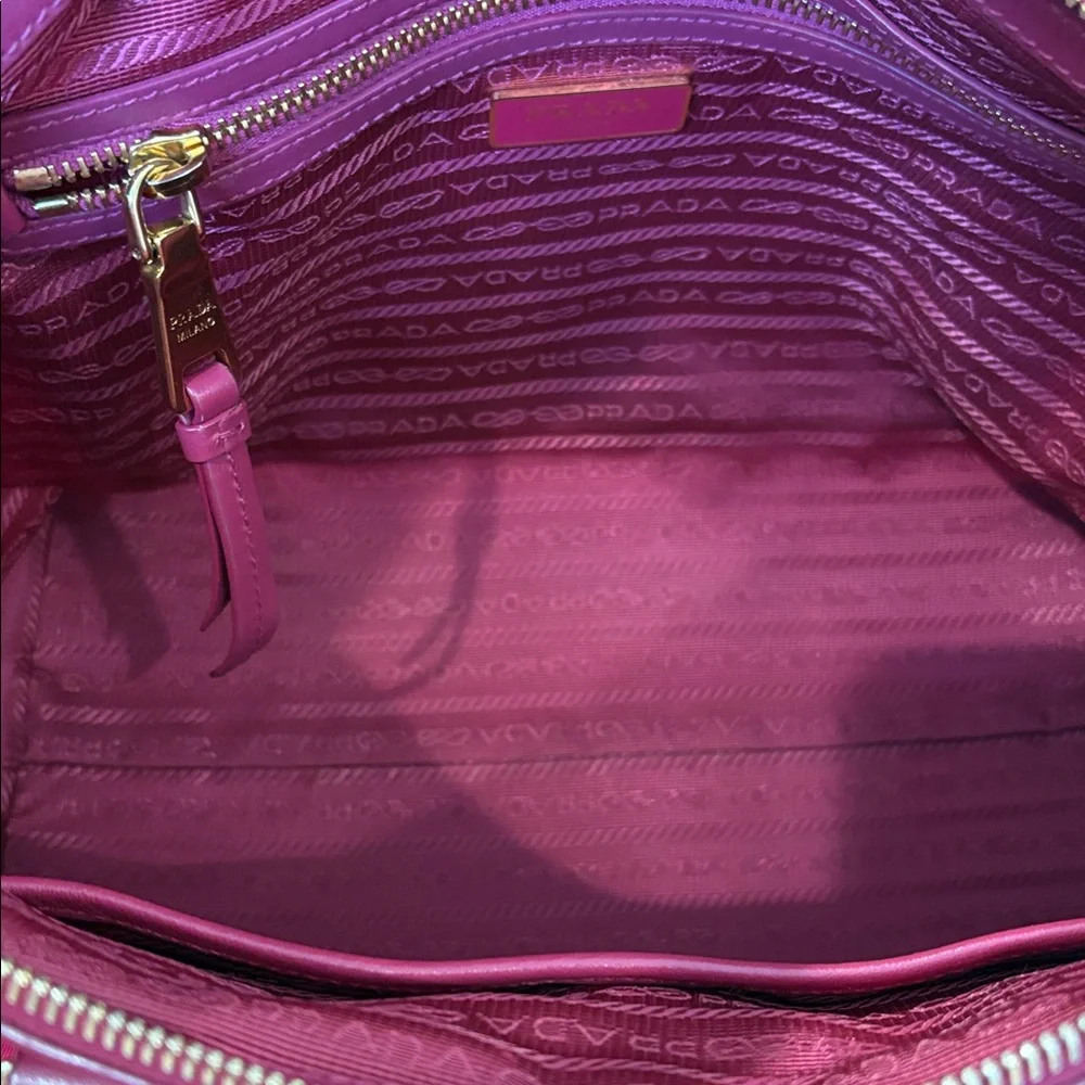 Authentic Prada Borsa Mano Ibisco Tessuto Purse with Strap - Picture 11 of 15